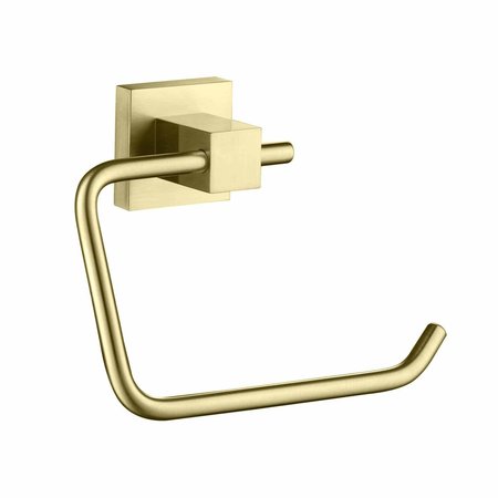 KIBI Cube Bathroom Toilet Paper Holder - Brush Gold KBA1505BG